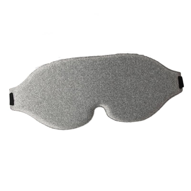3D Stereo Sleep Eye Mask - Light Blocking for Naps, Travel & Business Trips (Grey)