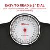 300 LB Analog Bathroom Scale Easy Read Dia Non-Slip Platform view 3