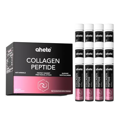 Ahete Collagen Peptides Liquid Supplement - Hydrolyzed Type I & III for Skin, Hair, Nails & Joint Support - Fast Absorption, Tropical Flavor, Sugar-Free, Gluten-Free, Non-GMO - 12 Servings (3)