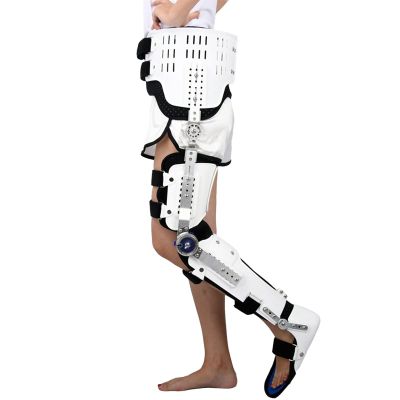 UYCVT Hip and Knee Ankle Orthosis, Adjustable Hip Fixation, for Femoral Fracture, Lower Limb Paralysis, for Orthopedic Rehab, Post Op, Meniscus Tear-B/Left