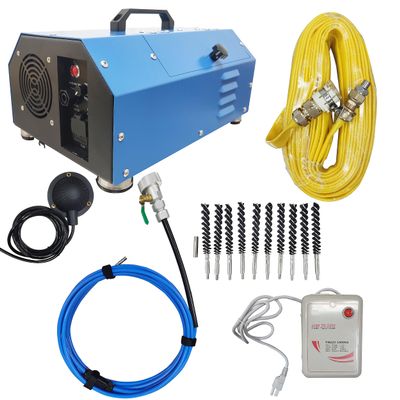 LGXEnzhuo 110V/220V Condenser Pipeline Cleaning Machine 370W Portable with 52ft Shaft for 0.6-0.7in Copper Tubes in HVAC Chillers and Heat Exchangers