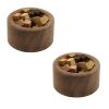 Deskium 2 Pcs Aromatherapy Diffuser In Black Walnut, 2.4 In Wood Diffuser For Travel, Home, And Office view 1