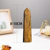 Multicolor Crystal Towers - Natural Healing Crystal Point Obelisk for Reiki Healing and Crystal Grid(Golden Silk Jade,8-10cm) view 2