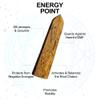 Multicolor Crystal Towers - Natural Healing Crystal Point Obelisk for Reiki Healing and Crystal Grid(Golden Silk Jade,8-10cm) view 3