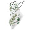 Fashion Ear Loop Bandana Reusable Triangle Scarf Unisex Face Cover Scarf UV Sun Protection And Dust Prevention Watercolor Sage Green Leaf view 1