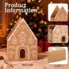 5-Piece Gingerbreads House Gift Basket Christmas Treat Box, Mi-ni Christmas Treat Gift Boxes, Mi-ni Gingerbreads Gifts Boxes, Magnetics Closure Treating Box For Holiday Baking Party & Classroom Gifts view 4