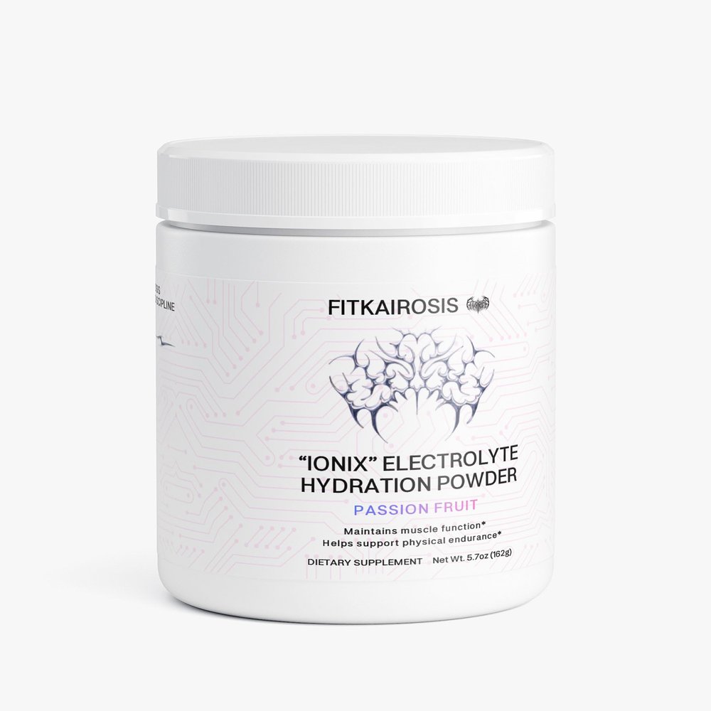 FitKairosis Ionix Hydration Powder - Passion Fruit Electrolyte Drink Mix with B Vitamins - Supports Muscle Function & Endurance - Caffeine-Free, Keto-Friendly - 30 Servings, USA Made