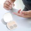 Blablablalu Contact Lens Case with Mirror, Rhinestones Contact Lens Applicator Tool Kit with Tweezer, Remover and Solution Bottle, Portable Travel Contacted Case view 2
