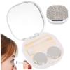 Blablablalu Contact Lens Case with Mirror, Rhinestones Contact Lens Applicator Tool Kit with Tweezer, Remover and Solution Bottle, Portable Travel Contacted Case view 3