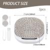 Blablablalu Contact Lens Case with Mirror, Rhinestones Contact Lens Applicator Tool Kit with Tweezer, Remover and Solution Bottle, Portable Travel Contacted Case view 4