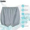 Codida Adult Leakproof Plastic Pants Diaper Cover, Washable Incontinence Underwear, Reusable Briefs for Men and Women (Dark Gray-L) view 3
