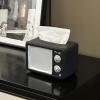 RSHuiOUXX Retro Teevee Shape Resin Tissue Box Holder Multifunctional Home Decoration for Living Room Kitchen Desktop Storage view 2