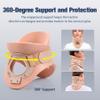 4 1/4 In Rigid Neck Brace Cervical Collar with Neck Support Foam Lightweight Soft Brace, Adjustable Cervical Traction Collar Relieves Neck Pain and Decompression for Men and Women (Neck height 4 1/4 Inch, Large) view 4