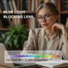 WINTOO Blue Light Glasses for Woman Men | 99% Blue Light Blocking Glasses | Computer Glassess | Gaming | TV Phone Screen Reader Square Frame | Anti Eyestrain & UV Glare,3 Pack view 2