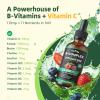 Vitamin B Complex Drops, Active B12 Methylcobalamin 5000mcg, B6, B1, B2, B5, B7, B3, Folate with Vitamin C, B12 Sublingual Liquid Fast Absorption | Boost Energy, Focus & Immunity, Vegan | 60 Servings view 2