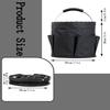 CIHTL Cleaning Caddy with Handle, Cleaning Products Organiser, Foldable Storage Basket, Large Supply Organiser 17L with 6 Pockets, Portable Cleaning Caddy for Home & Garden (Black) view 2