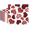 100 Pack Valentines Day Paper Napkins Red Love Heart Disposable Napkins for Valentine Anniversary Birthday Party Wedding Supplies view 1