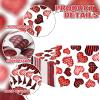 100 Pack Valentines Day Paper Napkins Red Love Heart Disposable Napkins for Valentine Anniversary Birthday Party Wedding Supplies view 3