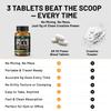 ALPHA RISE Creatine Pills for Men | 90 Tablets | High Dose 5g Daily | 3X Power Blend - Monohydrate, AKG & Pyruvate | No Powder | Non-GMO view 2