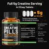 ALPHA RISE Creatine Pills for Men | 90 Tablets | High Dose 5g Daily | 3X Power Blend - Monohydrate, AKG & Pyruvate | No Powder | Non-GMO view 3
