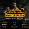 ALPHA RISE Creatine Pills for Men | 90 Tablets | High Dose 5g Daily | 3X Power Blend - Monohydrate, AKG & Pyruvate | No Powder | Non-GMO view 4
