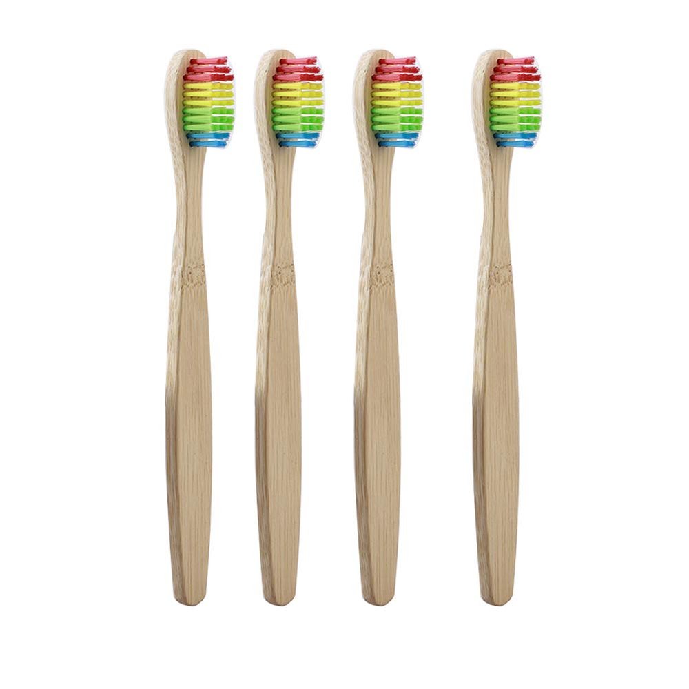 Dioche Soft Remove Surface Comfortable Grasp, Bamboo Toothbrush Set for Children with Soft (11)