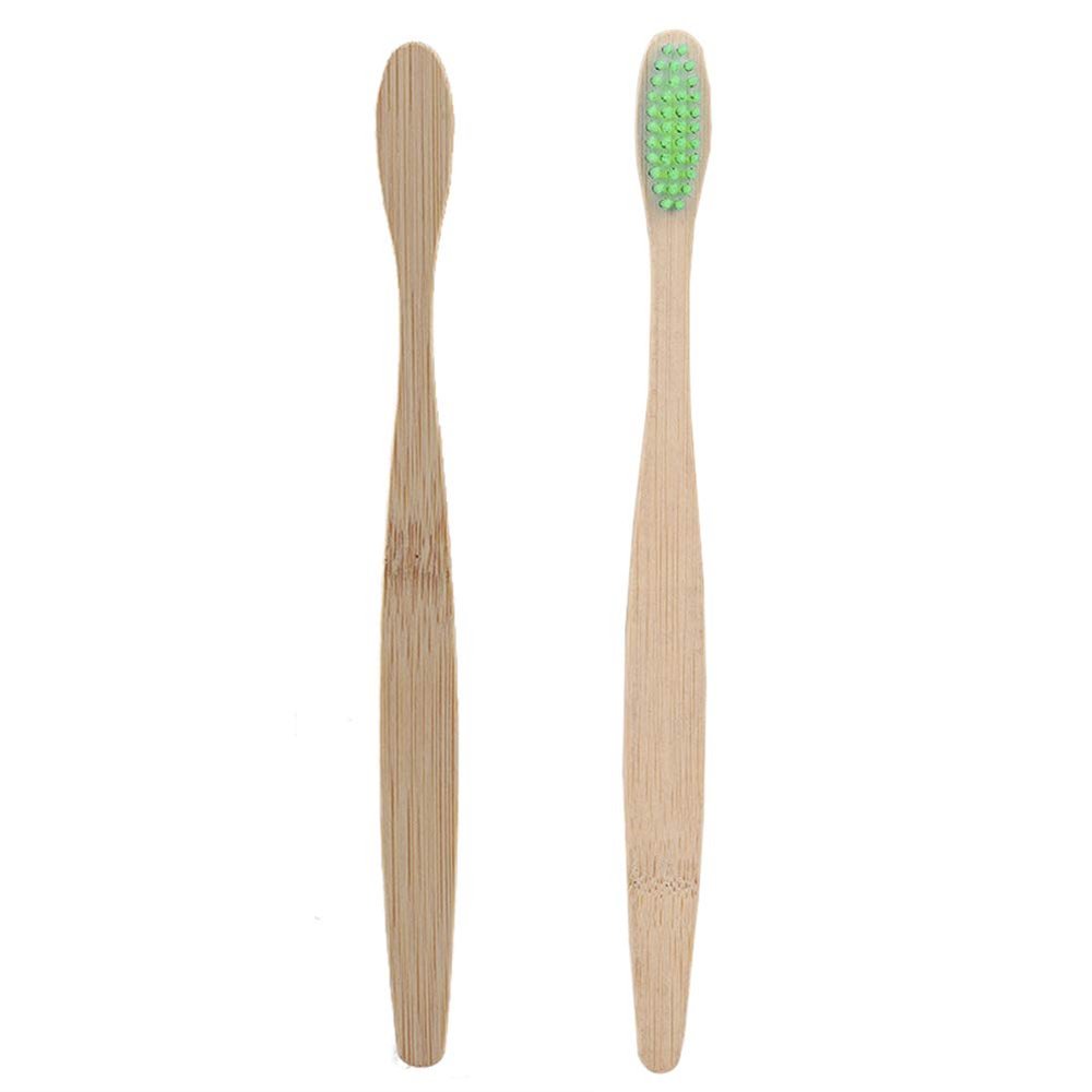 Dioche Soft Bamboo Toothbrush, Comfortable Teeth Cleaning with Bamboo Charcoal Material for Mouth Health (4)