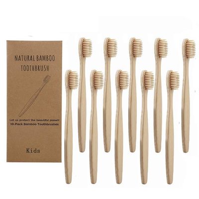 Dioche Soft Remove Surface Comfortable Grasp, Bamboo Toothbrush Set for Children with Soft (2)