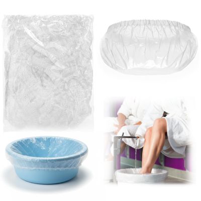 100 Transparent Pedicure Liners 13.8 x 19.7 Inches Disposable Unbreakable Pedi Liners Disposable Fits Most Tub and Pedicure Foot Spa Home Use