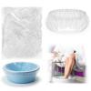 100 Transparent Pedicure Liners 13.8 x 19.7 Inches Disposable Unbreakable Pedi Liners Disposable Fits Most Tub and Pedicure Foot Spa Home Use view 1
