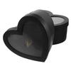 Abaodam 2pcs Heart Shape Storage Boxes with Transparent Lids Large and Compact Dark Packaging Boxes for Candy Jewelry Cosmetics Portable and Decorative for Parties and Home Use view 1