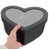 Abaodam 2pcs Heart Shape Storage Boxes with Transparent Lids Large and Compact Dark Packaging Boxes for Candy Jewelry Cosmetics Portable and Decorative for Parties and Home Use view 3