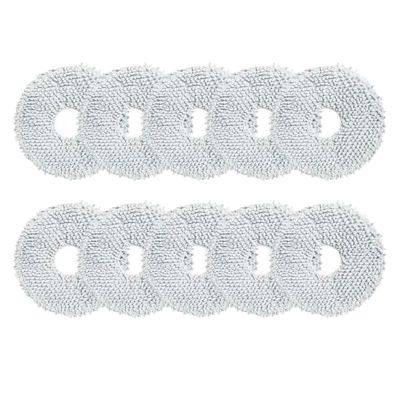 Robot Vacuum Cleaner Microfibre Wet Mop Pads Pack Of 10/12 Wipes Spare PartsCompatible For DreameL10S Ultra/L10 Ultra X10 Mop Cloth(10pcs)