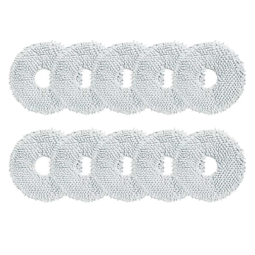Robot Vacuum Cleaner Microfibre Wet Mop Pads Pack Of 10/12 Wipes Spare PartsCompatible For DreameL10S Ultra/L10 Ultra X10 Mop Cloth(10pcs)