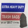 100 Count 55-60 Gallon Trash Bags, Sturdy & Tear-Resistant Commercial Can Liners 55 Gallon, Large Garbage Bags, Large Black Trash Bags for Commercial, Lawn and Leaf Bags view 1