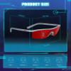 TIJN Sleep Glasses Red Lens for Blue & Green Light Blocking,Dual AR Coating,Wraparound Frame for Computer Gaming Screen view 4