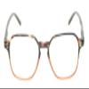Calabria Women Eye Glasses [50 x 18 x 140 mm] | Full Rim Eyeglasses w/Plastic Frames | Crystal Orange/Tortoise Havana Brown Retro Reading Glasses w/Blue Light Filter Lens - 2.50 view 3