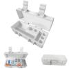 Agamino Vial Organizer Case, Travel Vial Holder Box for 4x3ml, 1x5ml & 1x30ml Vials with Compartments for Syringes & Wipes - Portable Carrying Storage Vial Holder for Home and Travel view 1