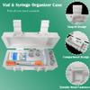 Agamino Vial Organizer Case, Travel Vial Holder Box for 4x3ml, 1x5ml & 1x30ml Vials with Compartments for Syringes & Wipes - Portable Carrying Storage Vial Holder for Home and Travel view 3