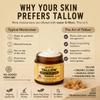 The Art of Tallow Tallow Face Moisturizer Frankincense Beef Tallow for Skin, Whipped Tallow Cream with Manuka Honey & Organic Jojoba Oil, Face Cream, Grass Fed & Finished, Made in USA, 1.5 oz view 2