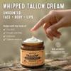 The Art of Tallow Tallow Face Moisturizer Unscented Beef Tallow for Skin, Whipped Tallow Cream with Manuka Honey & Organic Jojoba Oil, Face Cream, Grass Fed & Finished, Made in USA, 1.5 oz view 3