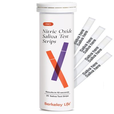 Berkeley Life Nitric Oxide Test Strips, 25 Count - At-Home Saliva Testing