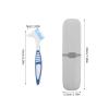 GALPADA 1 Set Denture Bath Case Cup Kit - Denture Storage Bath Box False Teeth Brushes For Oral Care - Cleaning Case Travel For Braces Blue view 2