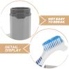 GALPADA 1 Set Denture Bath Case Cup Kit - Denture Storage Bath Box False Teeth Brushes For Oral Care - Cleaning Case Travel For Braces Blue view 3