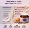 The Art of Tallow Tallow Face Moisturizer Lavender Vanilla Beef Tallow for Skin, Whipped Tallow Cream with Manuka Honey & Organic Jojoba Oil, Face Cream, Grass Fed & Finished, Made in USA, 1.5 oz view 2