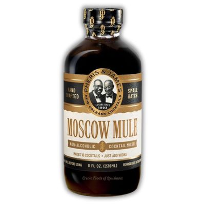 Pheris & James Handcrafted New Orleans Cocktail Mixers - 8 fl oz Bottles, Small Batch Louisiana Bartender Recipes, Makes 16 Drinks Per Bottle, Authentic Mixology Essentials for Home and Special Event Parties (Moscow Mule)