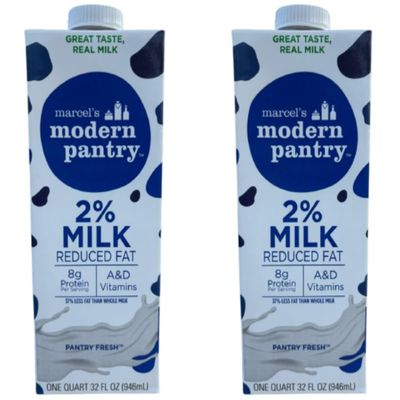 Shelf-Stable 2% Milk, 32oz Cartons Non-Perishable Long Shelf Life Dairy Beverage, Ready-to-Drink, Pantry, Emergency, Family Bulk Pack of 12