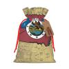 Tnnutp Abstract Montana Flag Map04 Christmas Drawstring Gift Bags- Two Sizes From Small To Jumbo, Xmas Party Supplies view 1