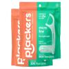 (2 Pack) ~ Plackerrs Micro Mint Dental Floss Picks ~ 300 Count. view 1