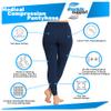 ABSOLUTE SUPPORT Womens Plus Size 2030 mmHg Footless Compression Leggings, 3-Pack Circulation Support for Swelling, Varicose Veins, Travel & Pregnancy, Blue, Small view 3